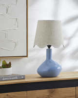 Neuenhagen Blue & Wheat Ceramic Table Lamp