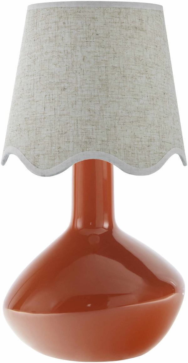 Neuenhagen Red & Wheat Ceramic Table Lamp