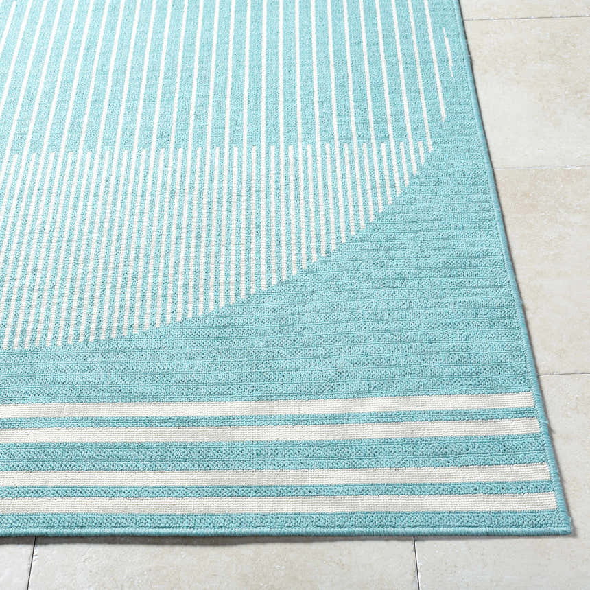Sample Nabil Aqua Area Rug - Clearance