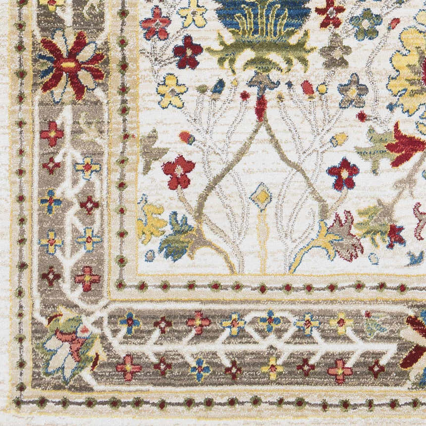 Sample Neola White/Brown Oushak Rug