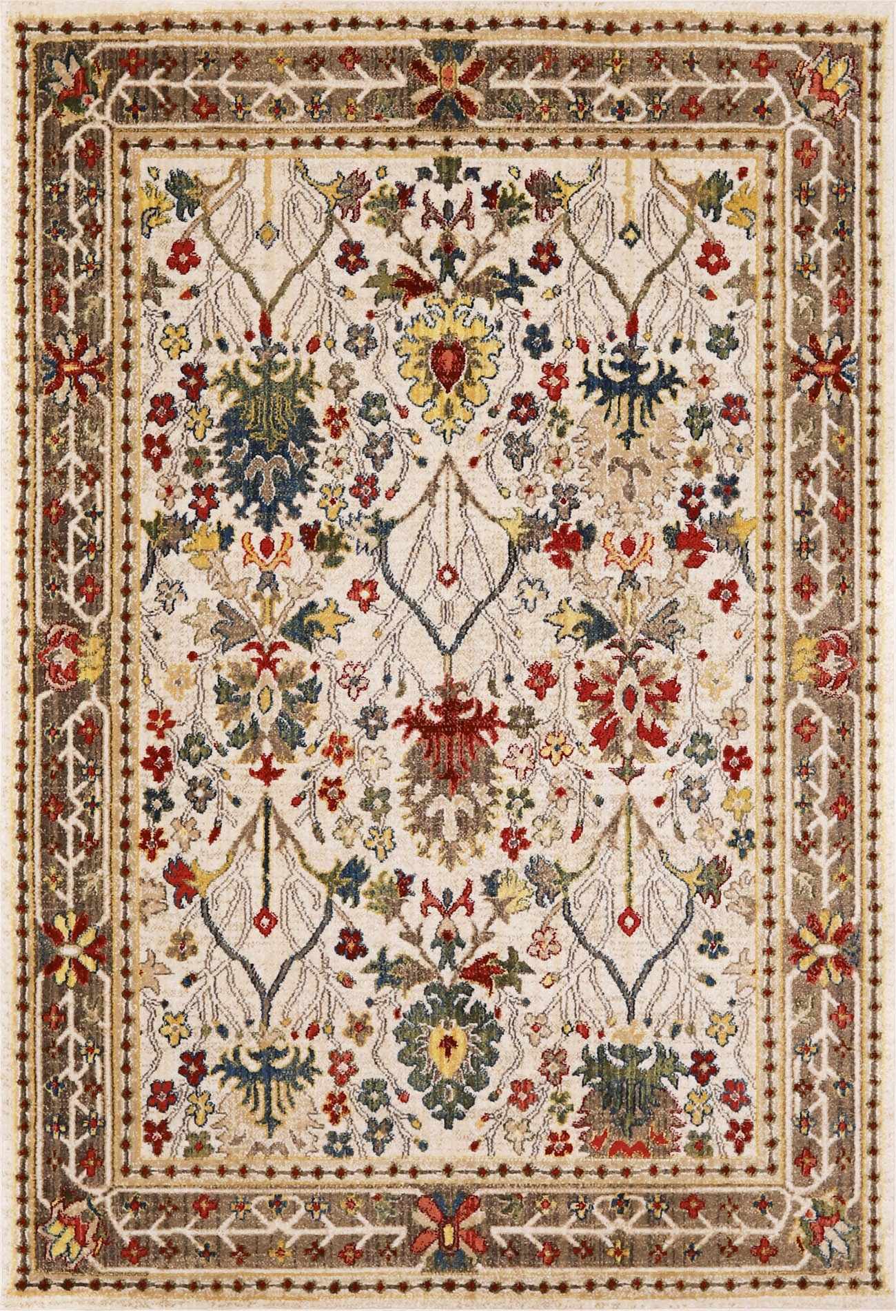 Neola White/Brown Oushak Rug – Boutique Rugs
