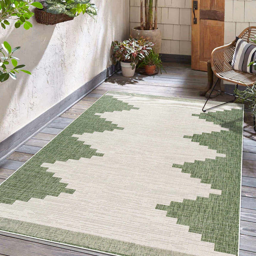 Sample Djugun Green Indoor & Outdoor Rug
