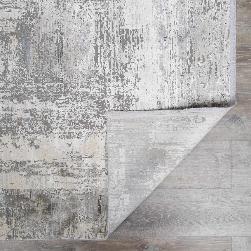 Nori Luxury Fringed Faux Silk Rug