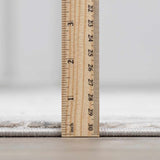 Nori Luxury Fringed Faux Silk Rug