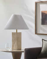 Galey Metallic - Brass Alix x Livabliss Autumn Laurel Table Lamp