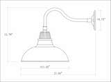 Ududumbara White Outdoor Wall Sconce