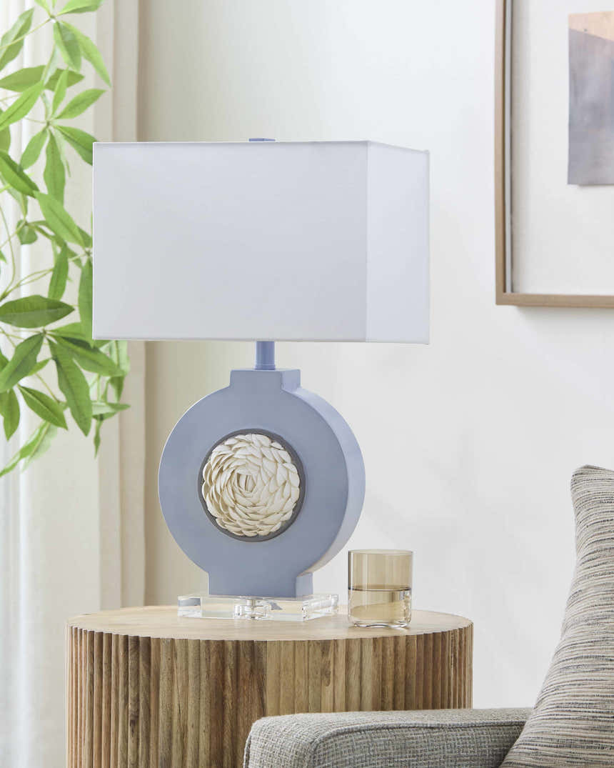 Novodvinsk Ice Blue Table Lamp