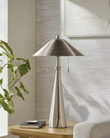 Tan Traditional Table Lamp for bedside or console tables