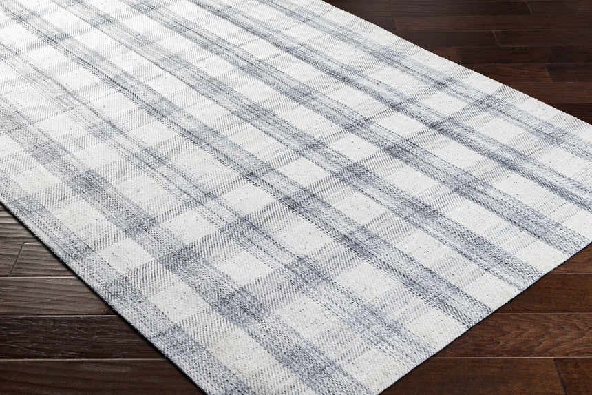 Made to Order Custom Size Becki Owens Sammy Gray Plaid Area Rug