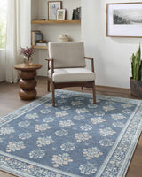 Aquene Denim Washable Area Rug