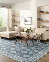 Aquene Denim Washable Area Rug