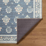 Aquene Denim Washable Area Rug