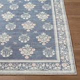 Aquene Denim Washable Area Rug