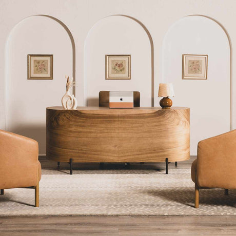 Oakey Deer Printed Wool Rug