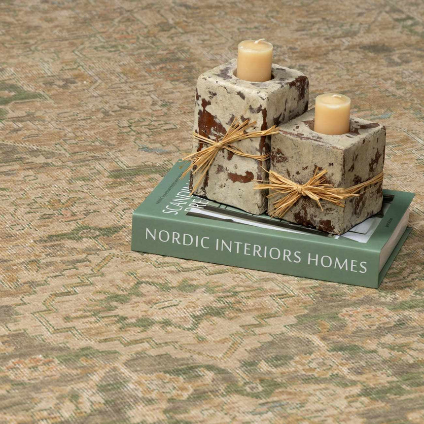 Navya Light Beige Luxe Wool Area Rug