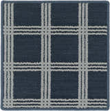 Oretha Navy Checkered Cut and Sew Custom Rug