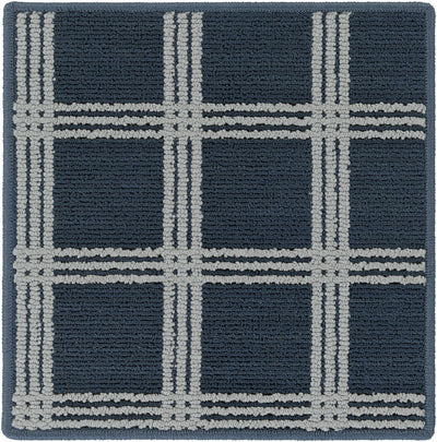 Custom Size Oretha Navy Checkered Rug