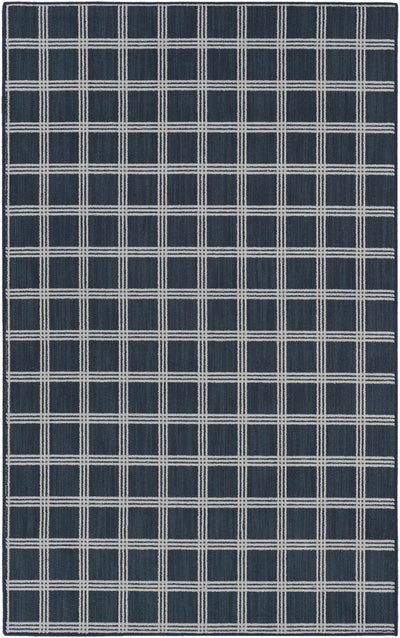 Custom Size Oretha Navy Checkered Rug