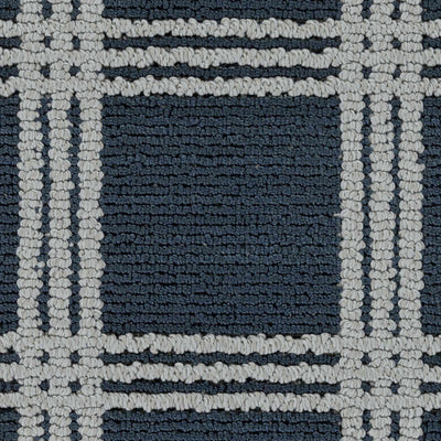 Custom Size Oretha Navy Checkered Rug