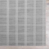 Oretha Light Gray Checkered Cut and Sew Custom Rug