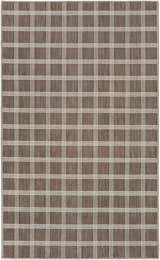 Oretha Brown Checkered Cut and Sew Custom Rug