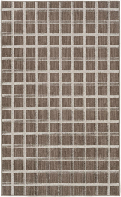 Custom Size Oretha Brown Checkered Rug