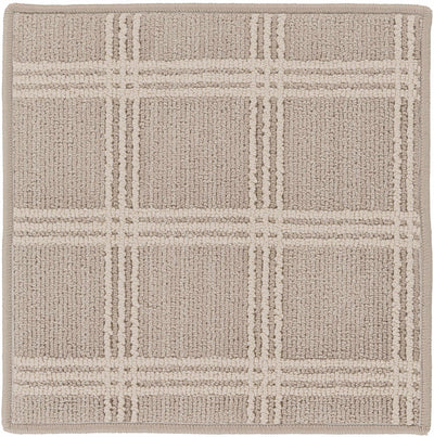 Custom Size Oretha Dark Beige Checkered Rug