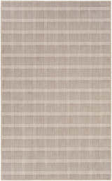 Oretha Dark Beige Checkered Cut and Sew Custom Rug