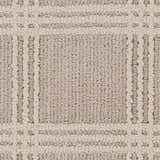 Oretha Dark Beige Checkered Cut and Sew Custom Rug