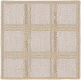 Oretha Cream Checkered Cut and Sew Custom Rug