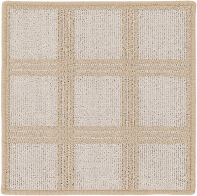 Custom Size Oretha Cream Checkered Rug