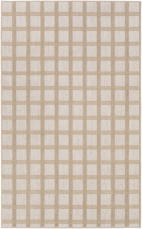 Oretha Cream Checkered Cut and Sew Custom Rug