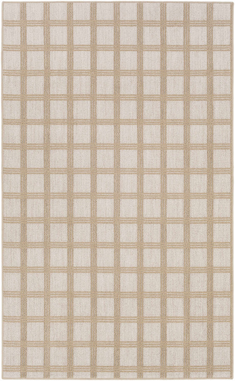 Oretha Cream Checkered Cut and Sew Custom Rug