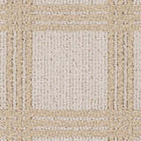 Oretha Cream Checkered Cut and Sew Custom Rug