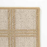 Oretha Cream Checkered Cut and Sew Custom Rug