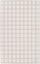 Oretha Beige Checkered Cut and Sew Custom Rug