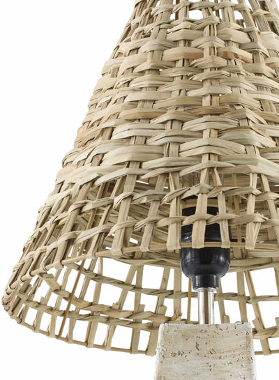 Palwancha Rattan Travertine Table Lamp