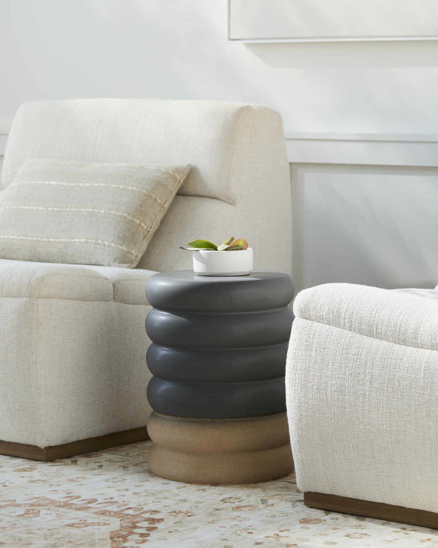 Pianopoli Gray Outdoor End Table