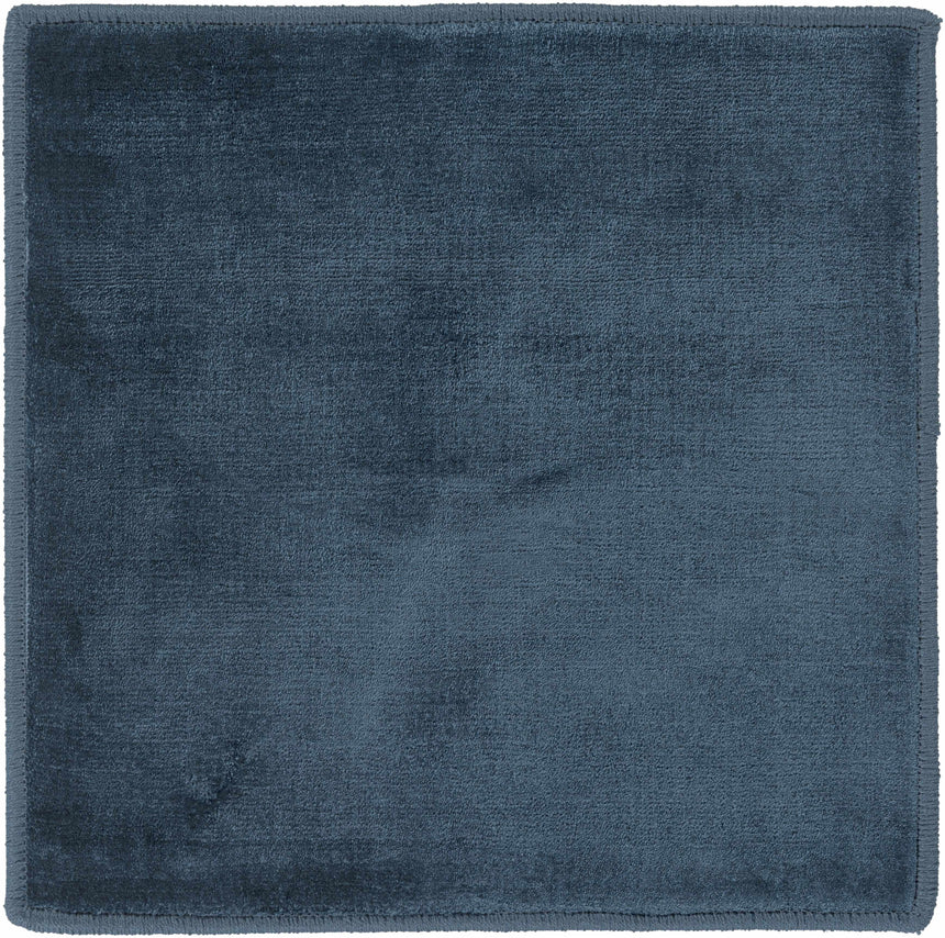 Pamela Dark Blue Hand Loomed Cut and Sew Custom Rug