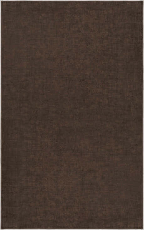 Pamela Dark Brown Hand Loomed Cut and Sew Custom Rug