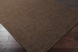 Pamela Dark Brown Hand Loomed Cut and Sew Custom Rug