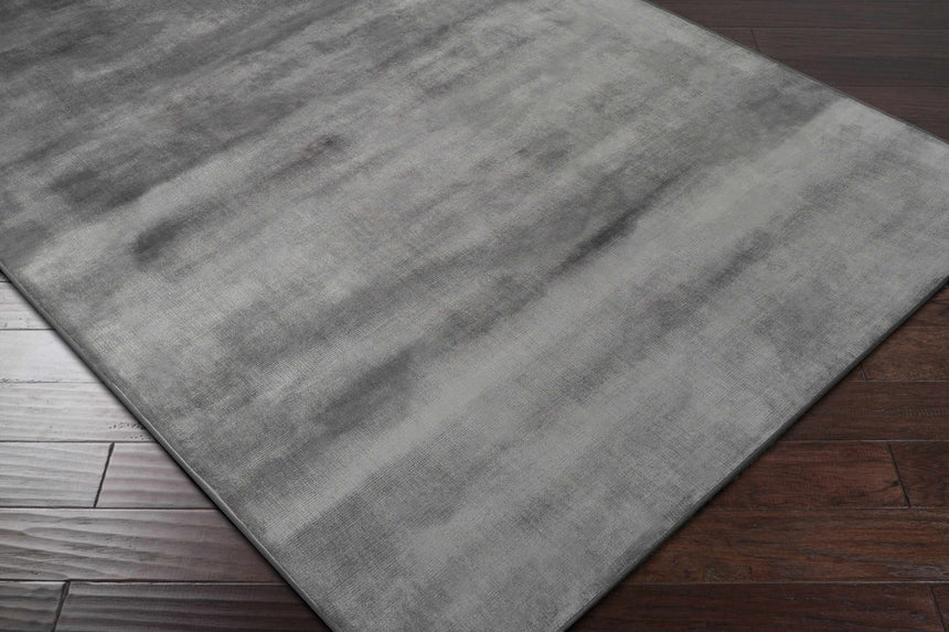 Pamela Black Hand Loomed Cut and Sew Custom Rug