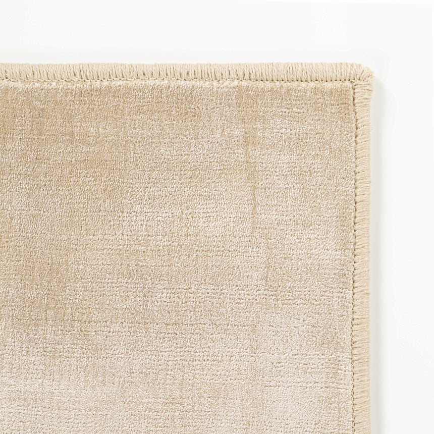 Pamela Beige Hand Loomed Cut and Sew Custom Rug