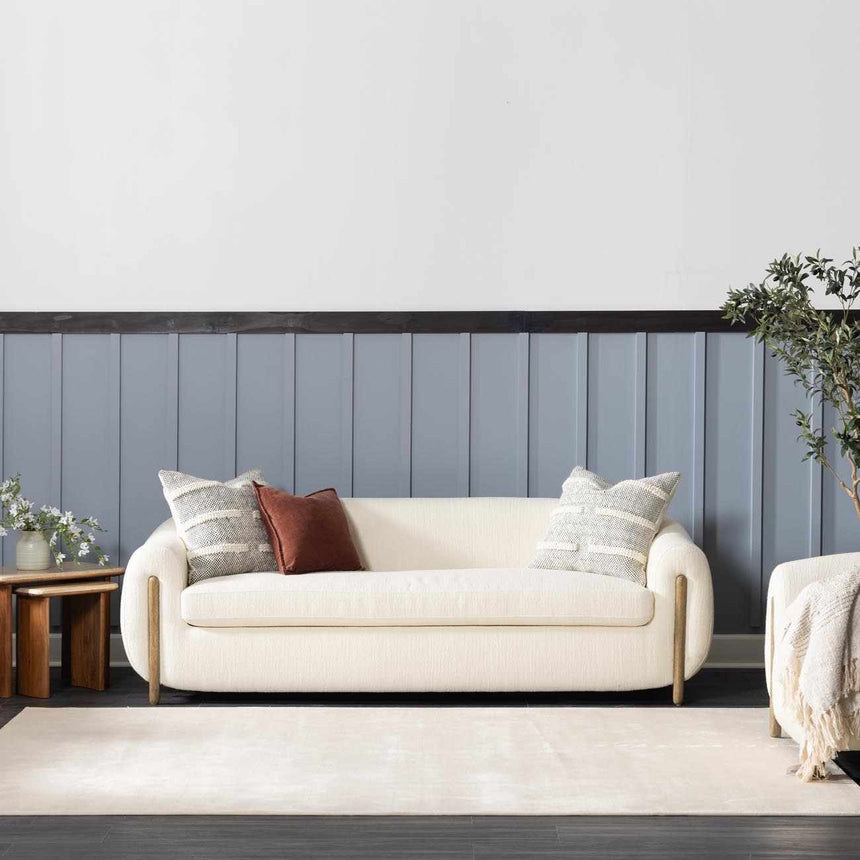 Pamela Ivory Hand Loomed Cut and Sew Custom Rug