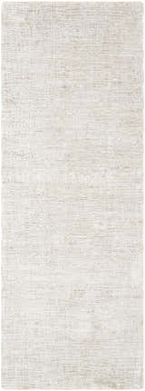 Close-up of the Axelia Charcoal Area Rug. Neutral colors, subtle Southwestern pattern, and soft texture. Design-Runner-2773