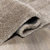 Sandbach Solid Light Gray Shag Rug