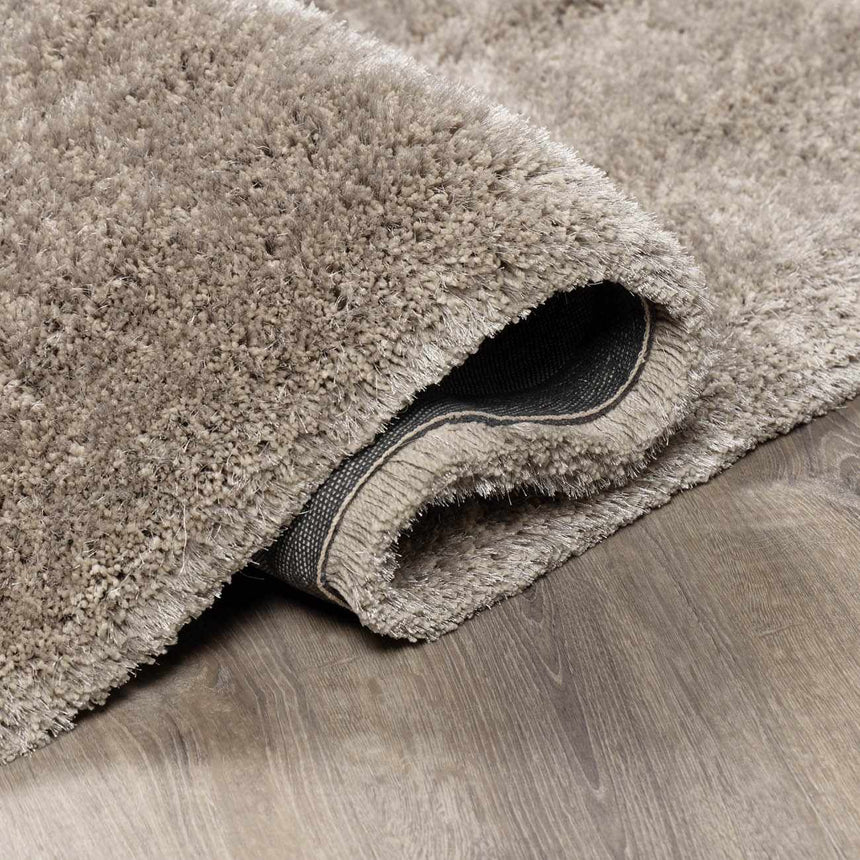 Sandbach Solid Light Gray Shag Rug