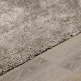 Sandbach Solid Light Gray Shag Rug