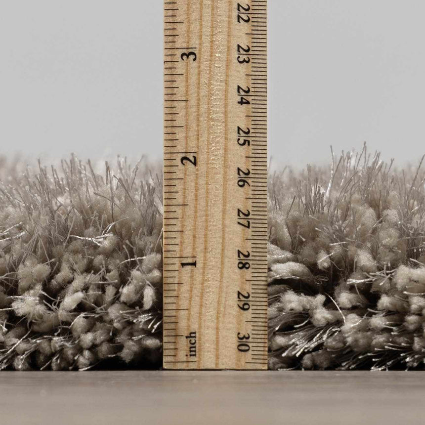 Sandbach Solid Light Gray Shag Rug