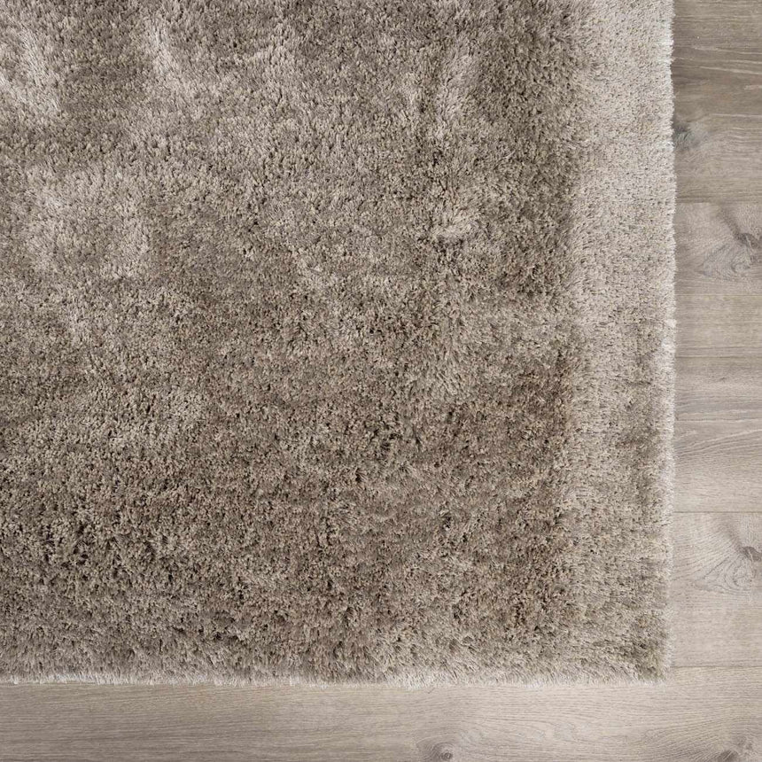 Sandbach Solid Light Gray Shag Rug